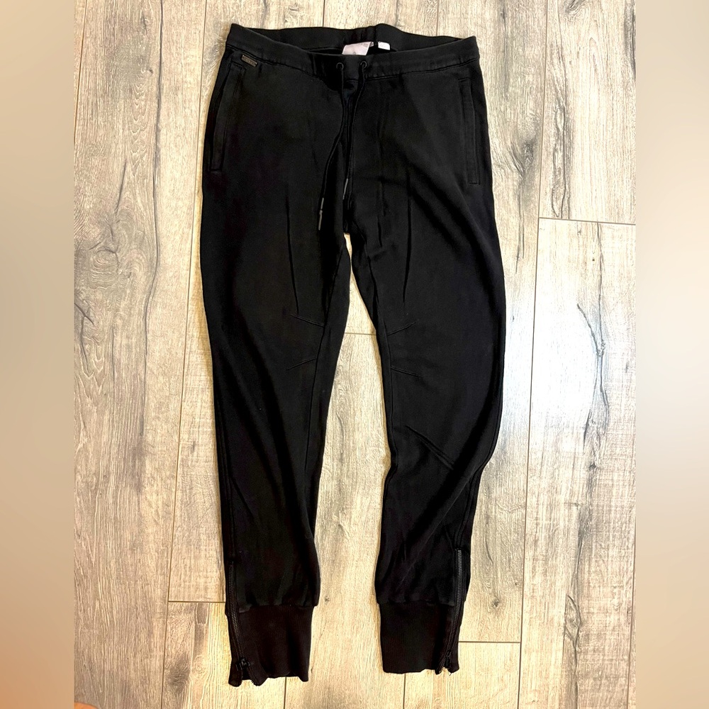 Vintage Adidas SLVR Black Jogger Pants. XL